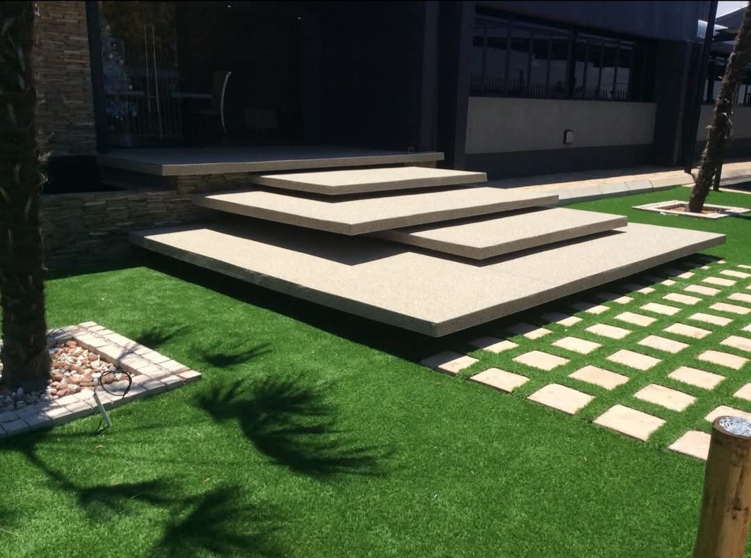 Kwartssteen-drywende trappe — linkerhoek